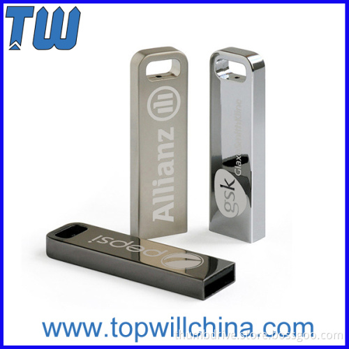 Slim Metal Usb 3.0 Flash Drives Rectangle Design